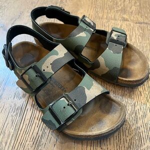 Boys Camo Birkenstocks Size 3